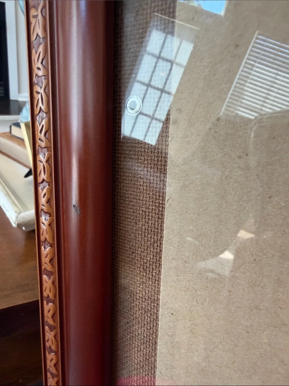 Rare Woods Carved Ornate Picture Frame. Sz-11x13 Burns of Boston 1980’s 1990’s